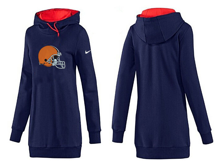 Nike Cleveland Browns Womens All Time Performance Hoodie--D.Blue