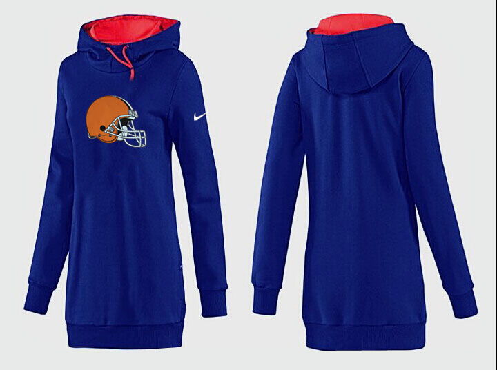 Nike Cleveland Browns Womens All Time Performance Hoodie--Blue Color