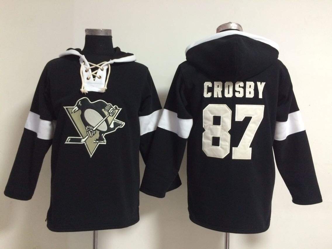 NHL Pittsburgh Penguins #87 Crosby Black Hoodie