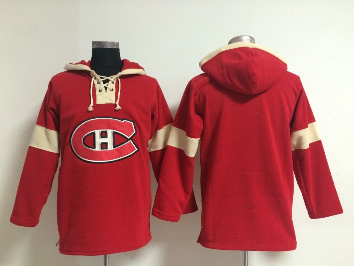 NHL Montreal Canadiens Blank Red Hoodie