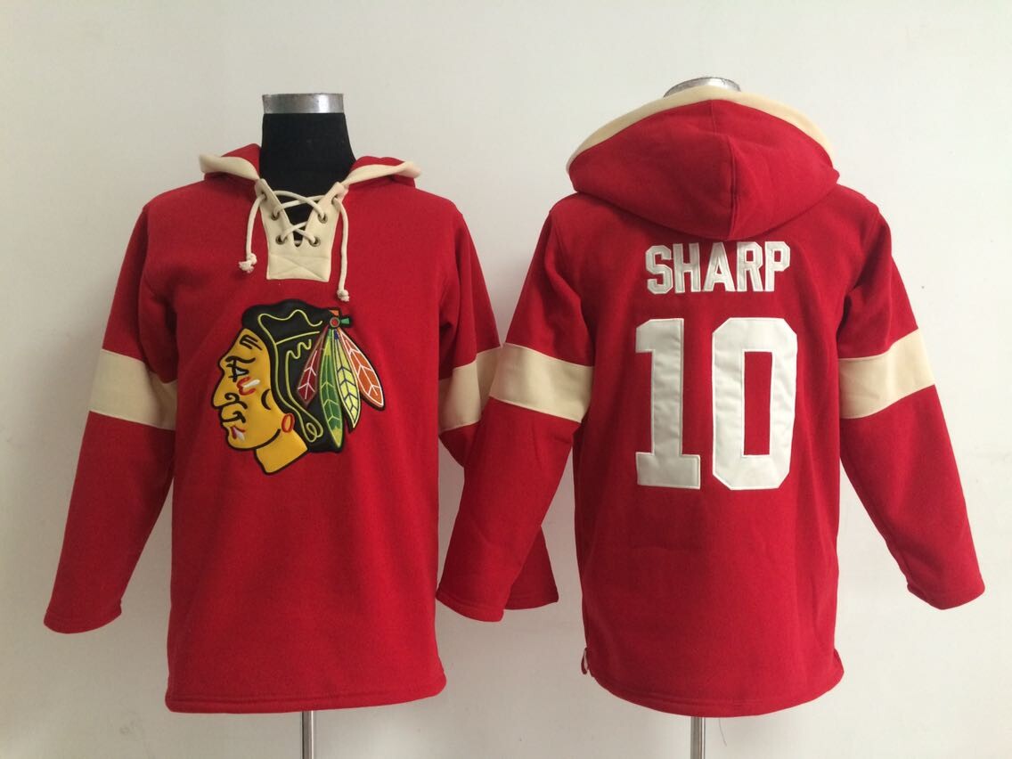 NHL Chicago Blackhawks #10 Sharp Red Hoodie