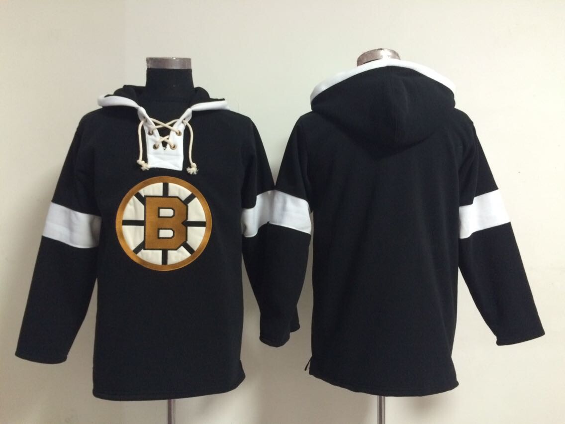 NHL Boston Bruins Blank Black Hoodie
