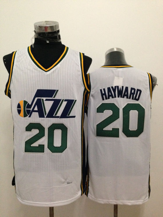 NBA Utah Jazz #20 Hayward White Jersey