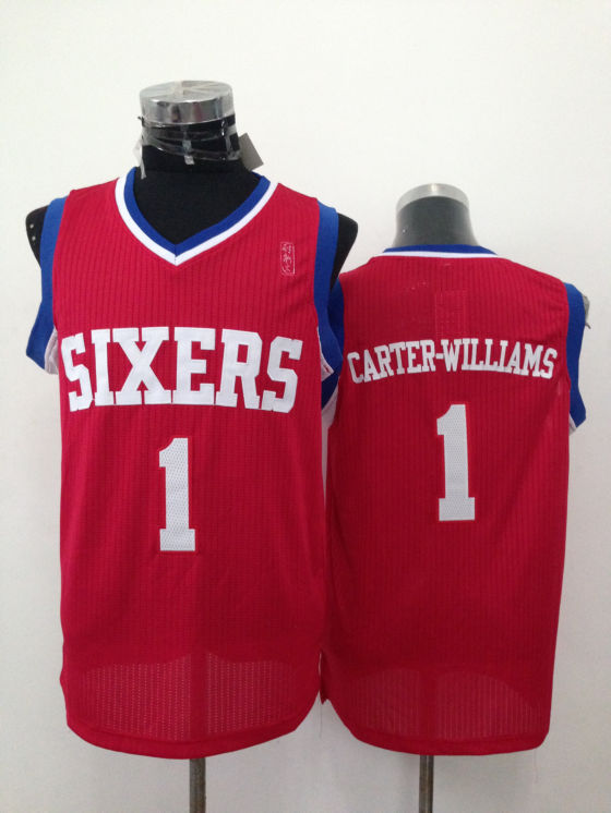 NBA Philadelphia 76ers #1 Carter-Williams Red Jersey