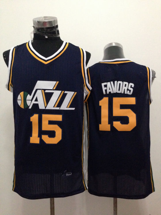 NBA Utah Jazz #15 Favors Blue Jersey