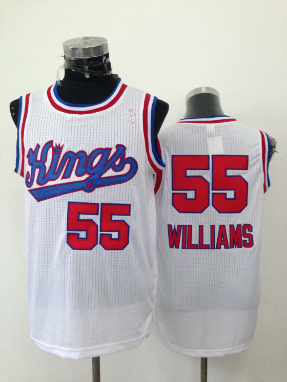 NBA Sacramento Kings #55 Williams White Jersey