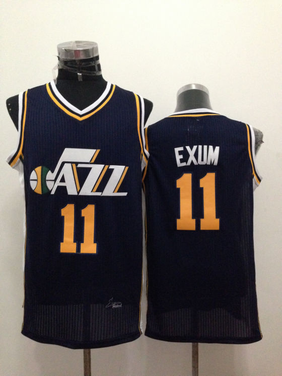 NBA Utah Jazz #11 Exum Blue Jersey