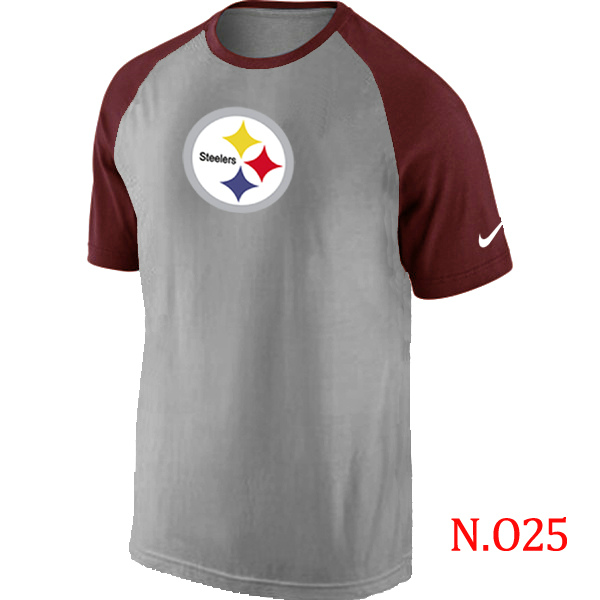 Nike NFL Pittsburgh Steelers Grey Red T-Shirt