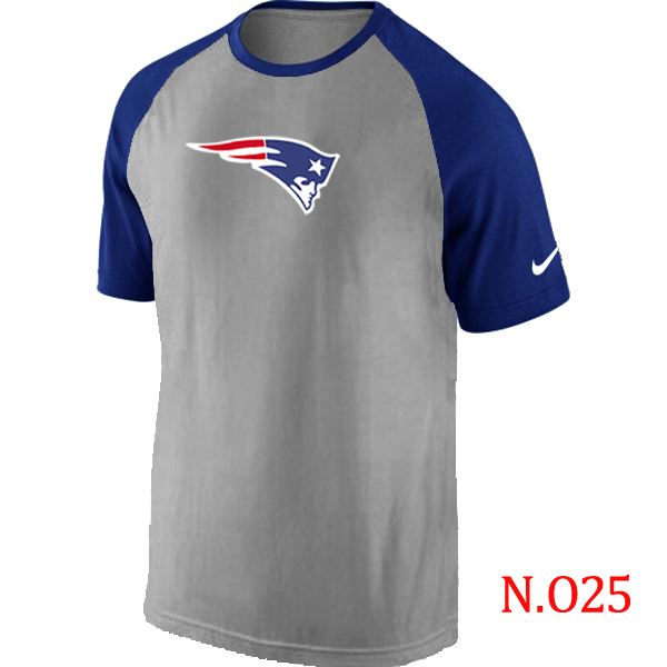 Nike NFL New England Patriots Grey Blue T-Shirt