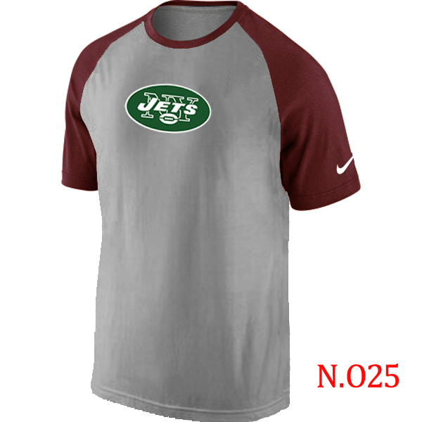 Nike NFL New York Jets Grey Red T-Shirt