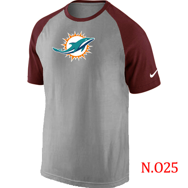 Nike NFL Miami Dolphins Grey Red T-Shirt