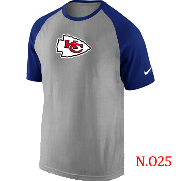 Nike NFL Kansas City Chiefs Grey Blue T-Shirt