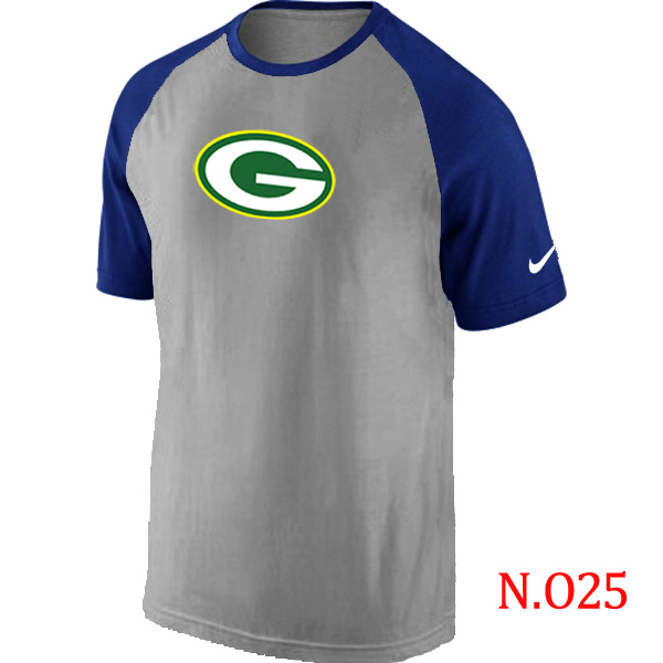 Nike NFL Green Bay Packers Grey Blue T-Shirt