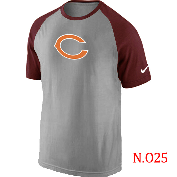 Nike NFL Chicago Bears Grey Red T-Shirt