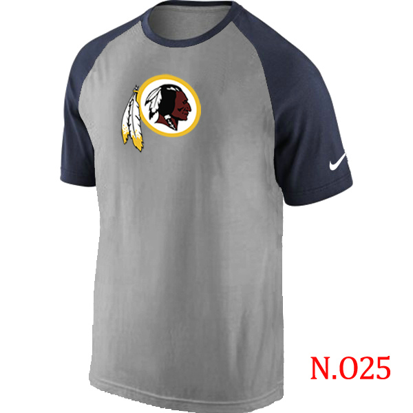 Nike NFL Washington Redskins Grey D.Blue Color T-Shirt