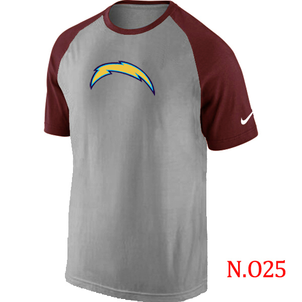 Nike NFL San Diego Chargers Grey Red T-Shirt