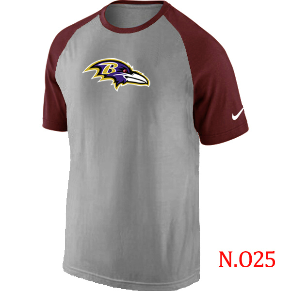 Nike NFL Baltimore Ravens Grey Red T-Shirt