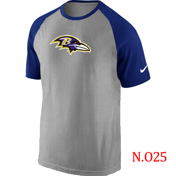 Nike NFL Baltimore Ravens Grey Blue T-Shirt
