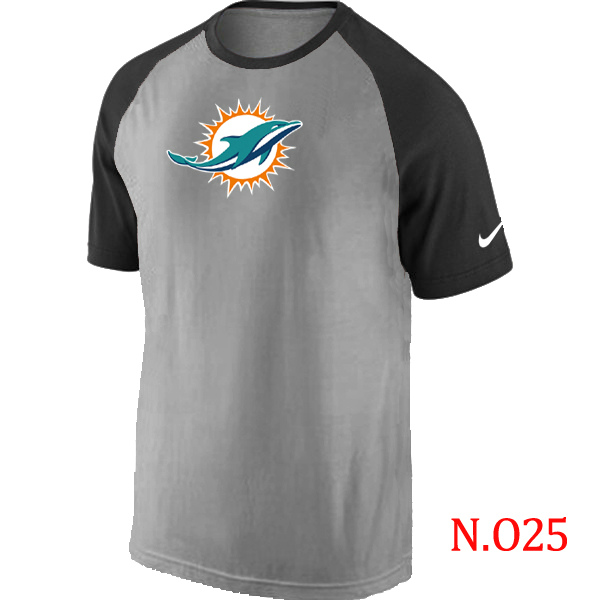 Nike NFL Miami Dolphins Grey Black T-Shirt