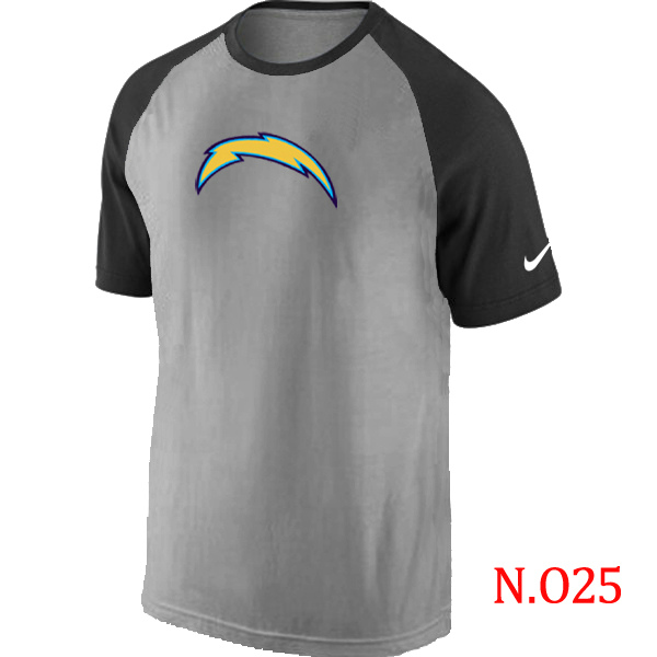 Nike NFL San Diego Chargers Grey  Black T-Shirt