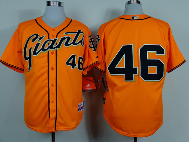 MLB San Francisco Giants #46 Orange Jersey