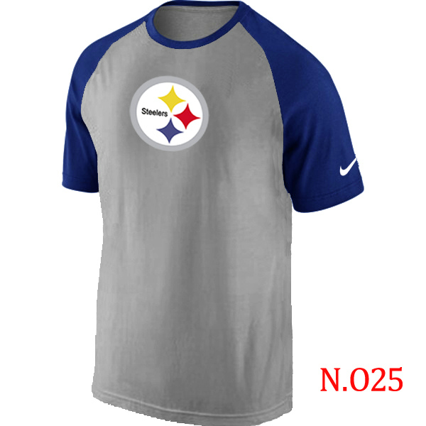 Nike NFL Pittsburgh Steelers Grey Blue T-Shirt
