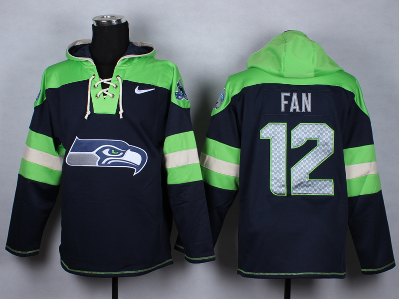 Nike NFL Seattle Seahawks #12 Fan Blue Green Hoodie