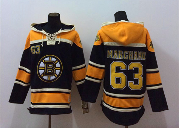 NHL Boston Bruins #63 Marghano Black Hoodie