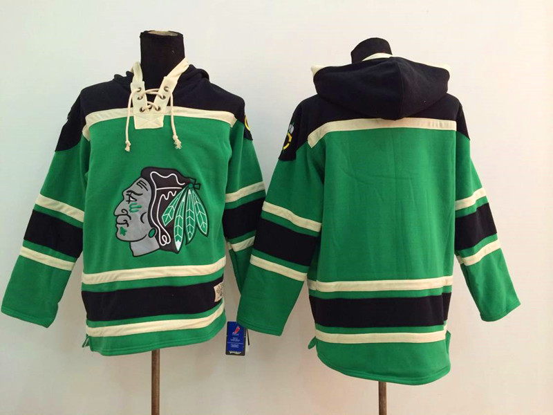 NHL Chicago Blackhawks Blank Green Hoodie