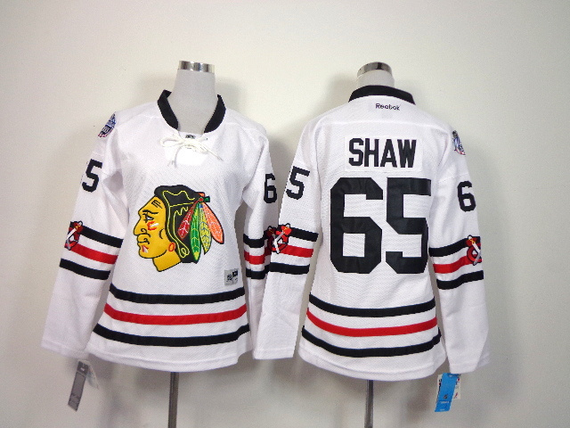 NHL Chicago Blackhawks #65 Shaw White Women Jersey