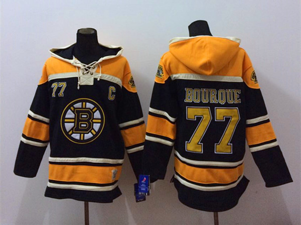NHL Boston Bruins #77 Bouroue Black Hoodie