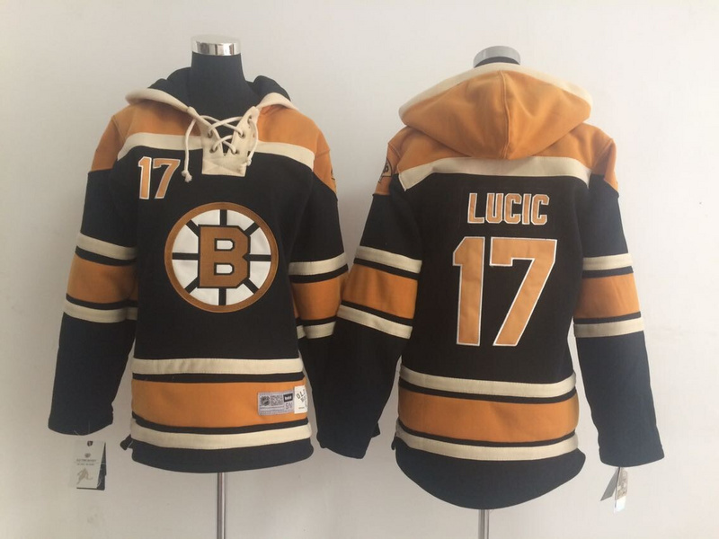 NHL Boston Bruins #17 Lucic Black Youth Hoodie