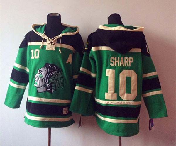 NHL Chicago Blackhawks #10 Sharp Green Hoodie