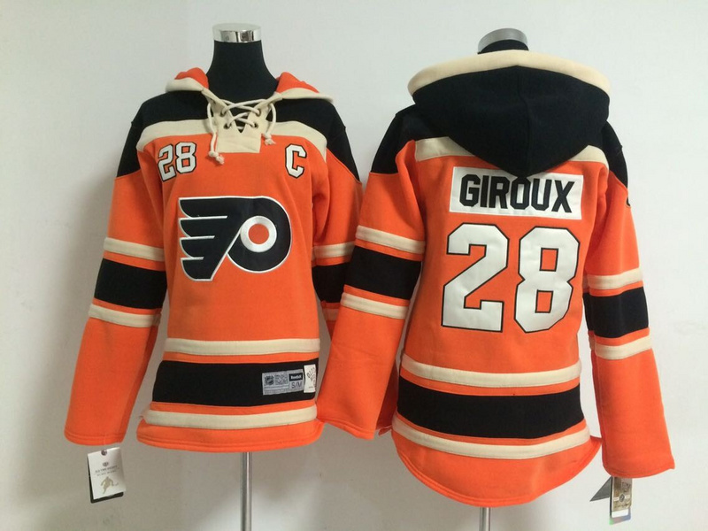 NHL Philadelphia Flyers #28 Giroux Orange Youth Hoodie