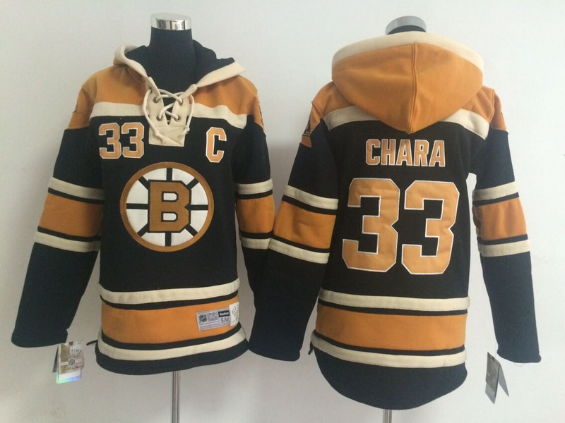 NHL Boston Bruins #33 Chara Black Youth Hoodie
