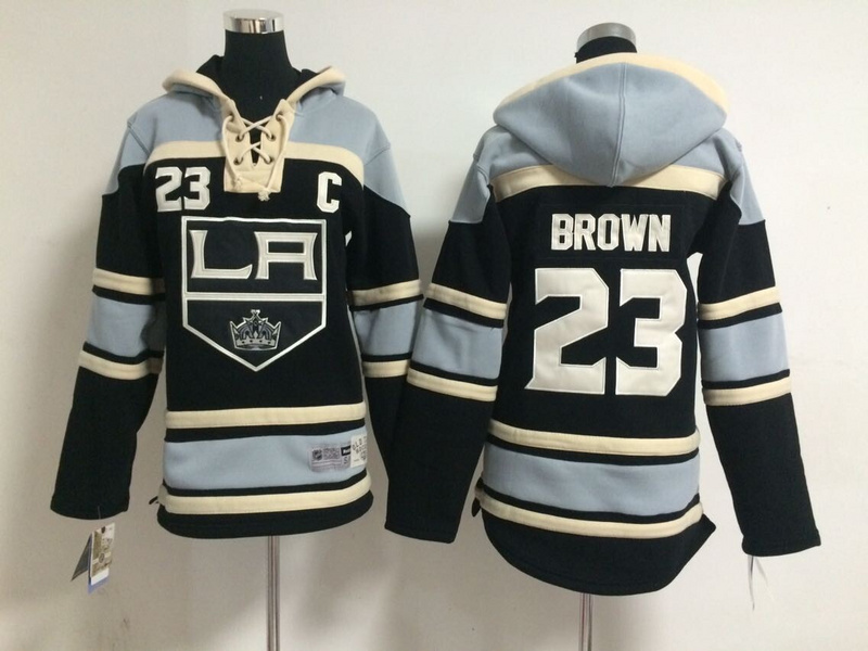 NHL Los Angeles Kings #23 Brown Black Youth Hoodie