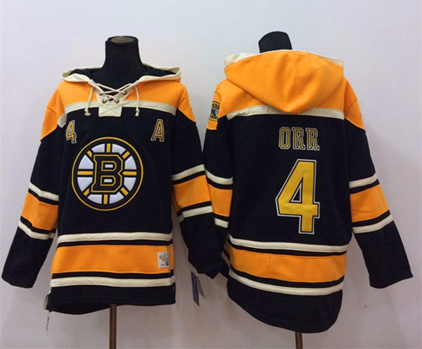 NHL Boston Bruins #4 Orr Black Hoodie