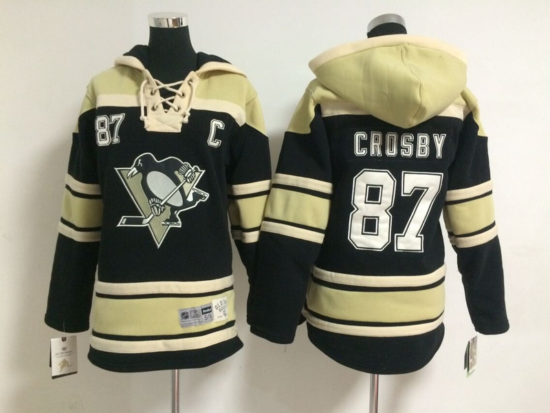 NHL Pittsburgh Penguins #87 Crosby Black Youth Hoodie