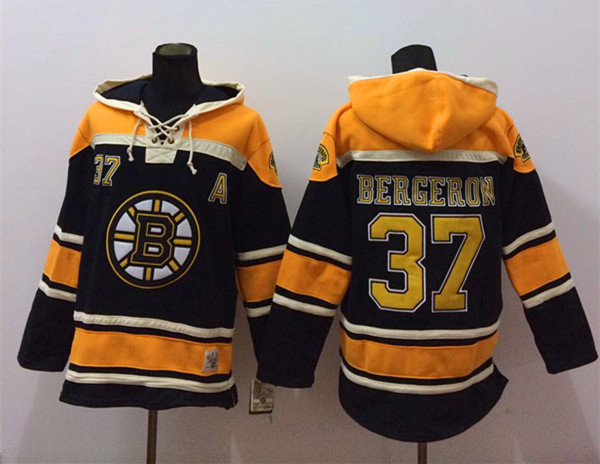 NHL Boston Bruins #37 Bergeron Black Hoodie