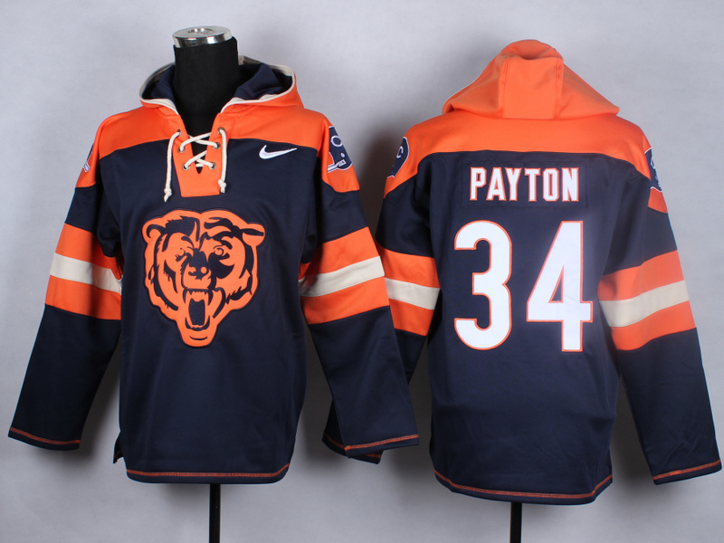 Nike NFL Chicago Bears #34 Payton Blue Hoodie