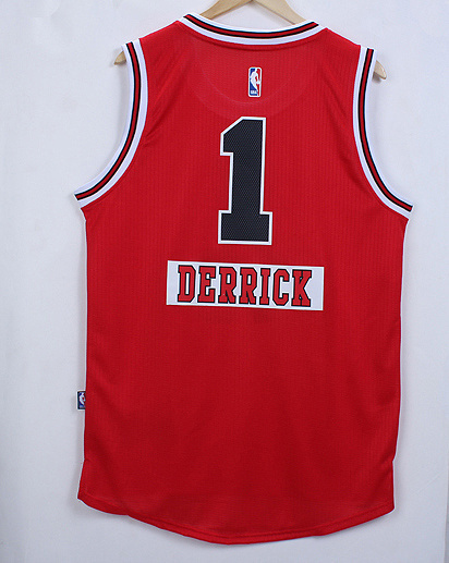 NBA Chicago Bulls #1 Derrick Red Christmas Eve 2014 Jersey
