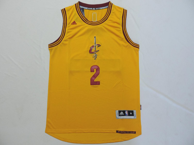 NBA Cleveland Cavaliers #2 Kyrie Yellow Christmas Eve 2014 Jersey