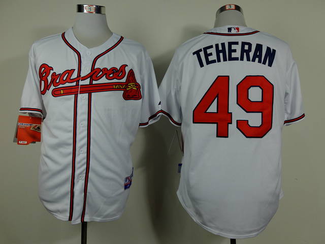 MLB Atlanta Braves #49 Teheran White Jersey
