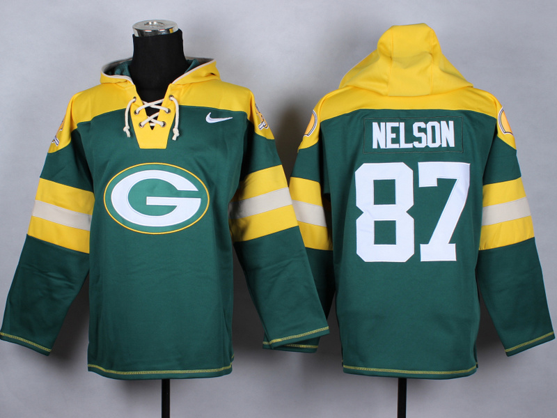 Nike NFL Green Bay Packers #87 Nelson Green Hoodie