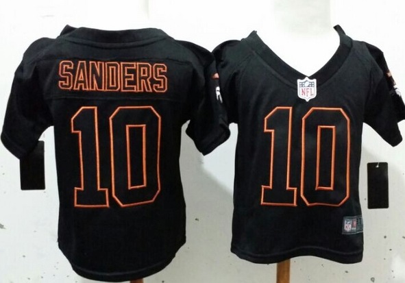 Nike Denver Broncos #10 Sanders Black Youth Jersey(2-5T)