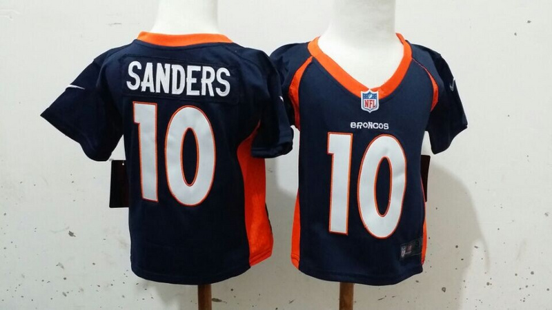 Nike Denver Broncos #10 Sanders Blue Youth Jersey(2-5T)