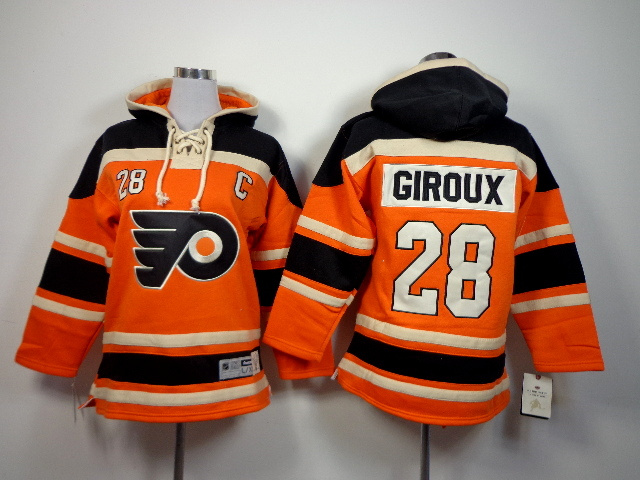 NHL Philadelphia Flyers #28 Giroux Orange Hoodie