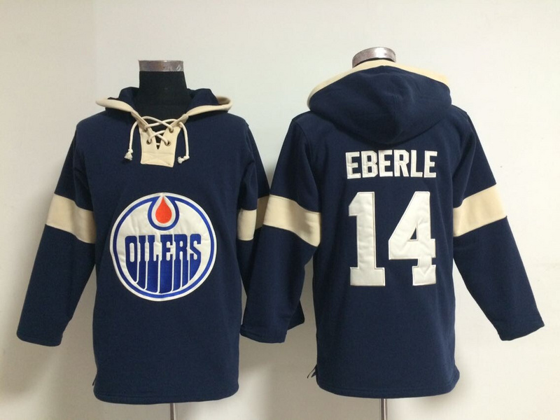 NHL Edmonton Oilers #14 Eberle Blue Hoodie