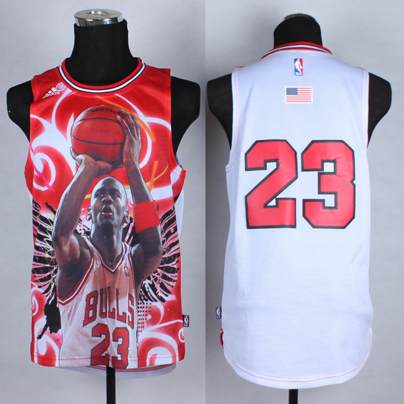 NBA Chicago Blls #23 Jordan Black Fashion 2015 Jersey