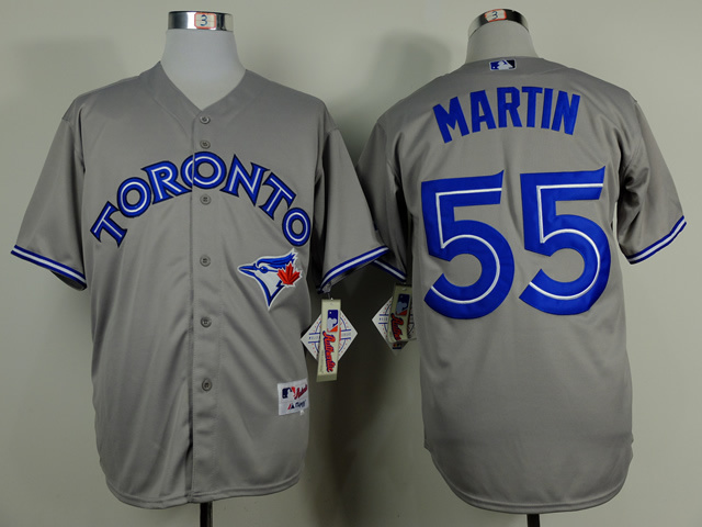 MLB Toronto Blue Jays #55 Martin Grey Jersey